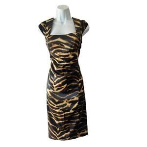 New Julian Joyce By Mandalay Animal‎ Print Dress